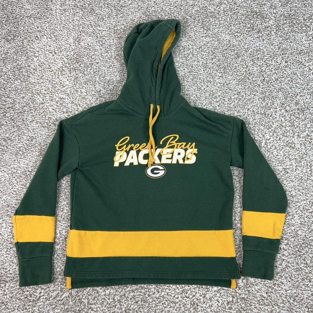 Green Bay Packers Sweatshirt Womens Small Green NFL Football Team Apparel Hoodie